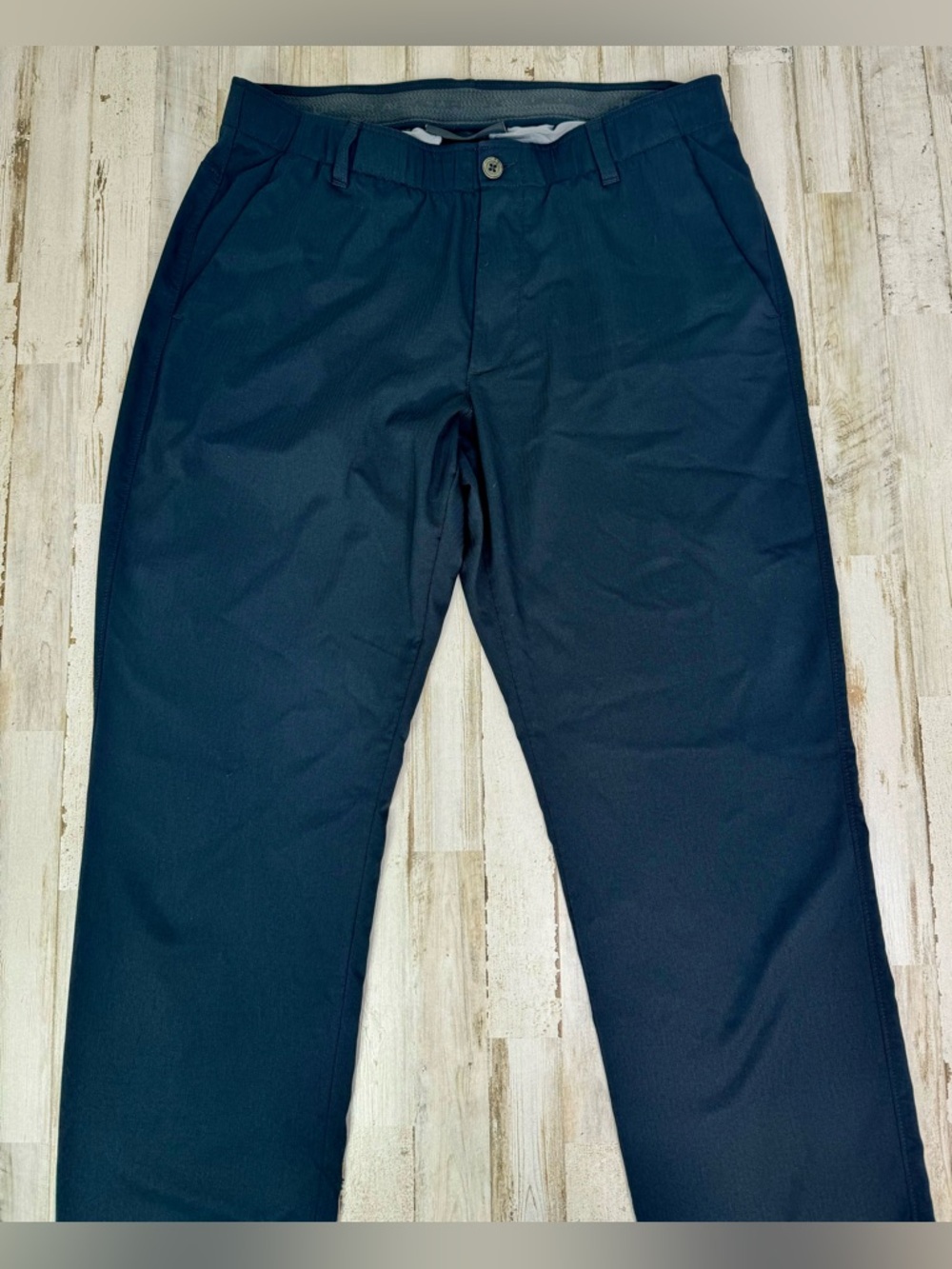 Under Armour Golf Pants Mens 36x32 Black Straight Stretch Nylon Polyester Golf - Picture 3 of 10